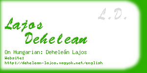 lajos dehelean business card